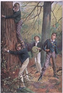 Tom salì sulle spalle di East da Harold Copping